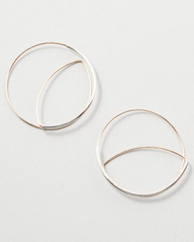 Eclipse Hoops - 14k Gold Filled & Sterling Silver (Large)
