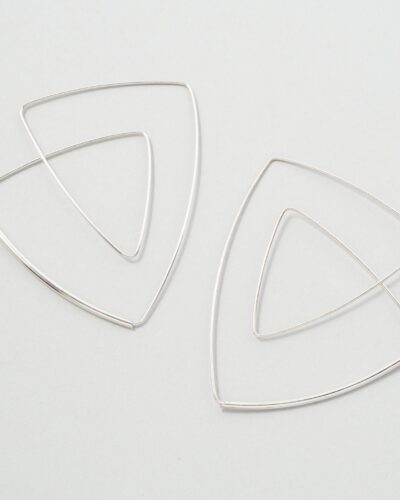 Deco Hoops - Sterling Silver