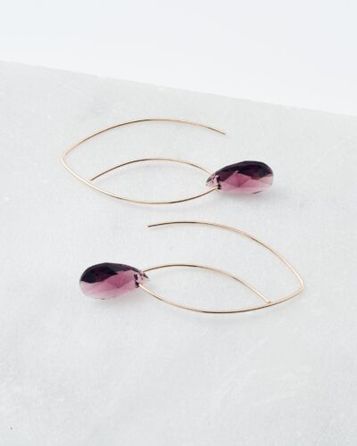 Pathways - 14k Gold Filled, Small Crystal (Amethyst)