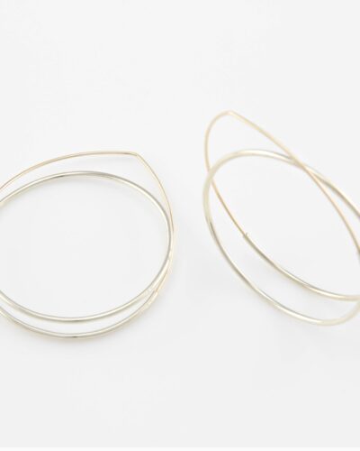 Lunar Hoops - 14k Gold Filled & Sterling Silver (XLarge)