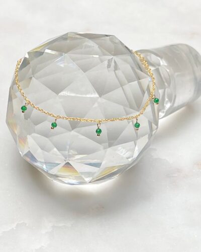 Green CZ Charms - 14k Gold Filled (Large)