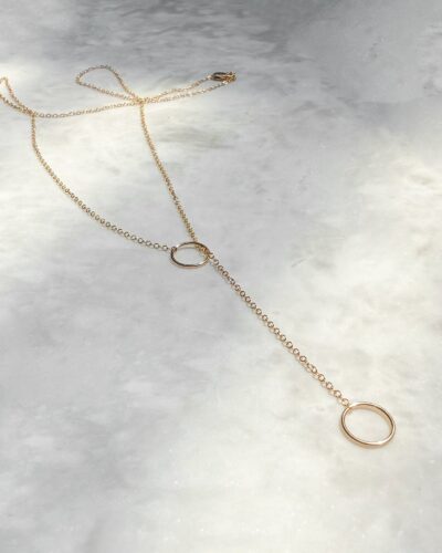Long Lariat Necklace - 14k Gold Filled (Size 2)