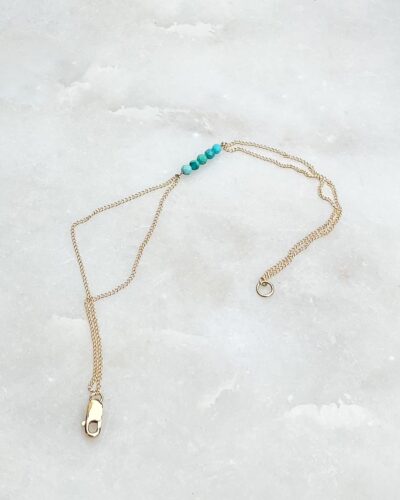 Faceted Turquoise - 14k Gold Filled (XLarge)