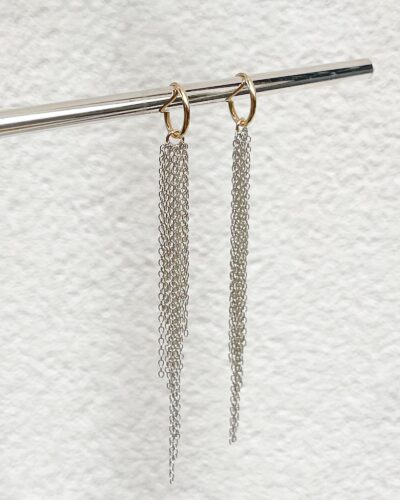 Hoop Tassels - 14k Gold Filled & Sterling Silver (12mm Hoop)