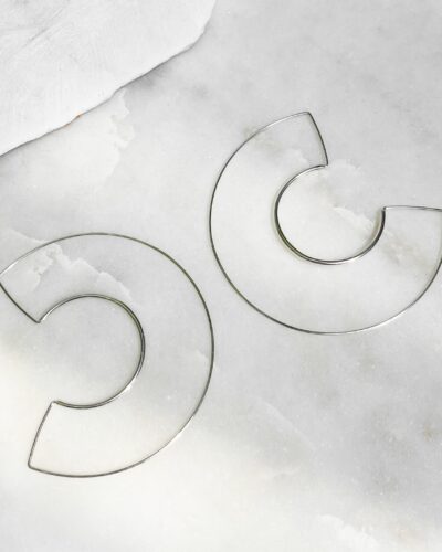 C U Hoops - Sterling Silver (Large)