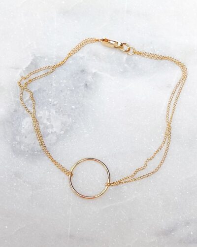 Gold Hoop - 14k Gold Filled (Medium)