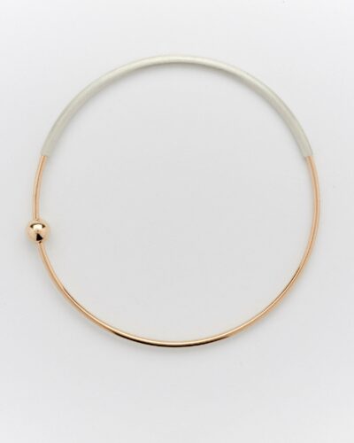 Orbit Bangle - 14k Gold Filled & Sterling Silver (Small)