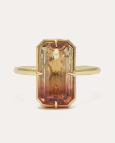 Zia Ring with Bi Coloured Tourmaline - 14CT Gold