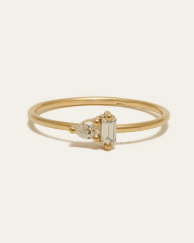Lyra Lab Diamond Ring - 9CT Gold