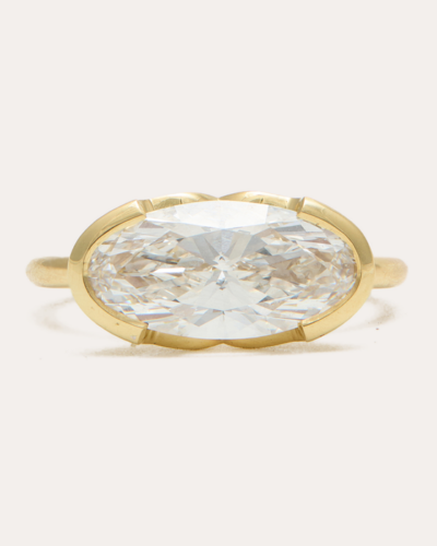 Selene Ring with Moval Lab Diamond - 18CT Gold