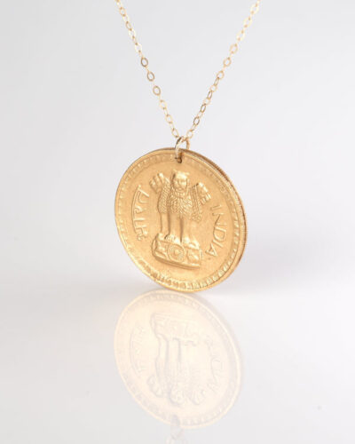 India | Medallion Coin Necklace - 18K Gold Plated