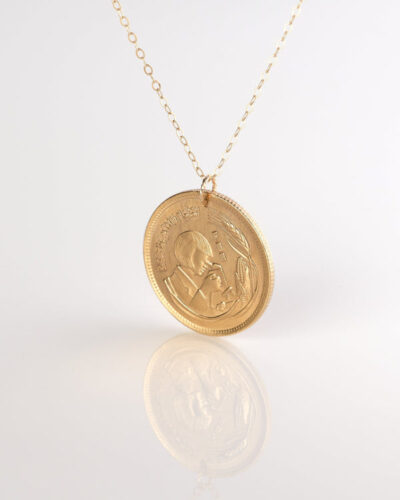 Egypt | Agriculture Coin Necklace - 18K Gold Plated
