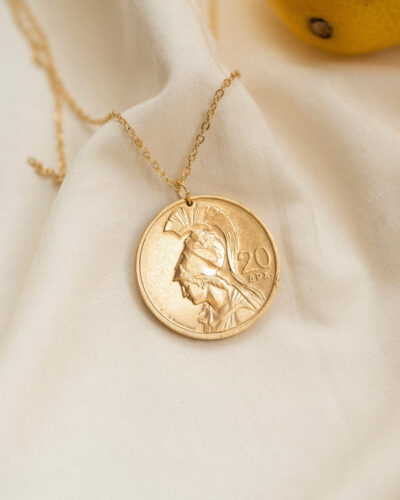 Greece | Athena Coin Necklace - 14K Gold Plated