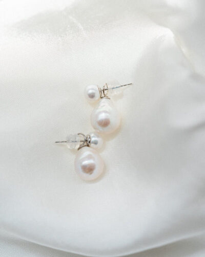 Pim Petite Earrings - 18k White Gold