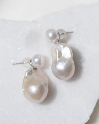 Pim Grande Earrings - 18k White Gold
