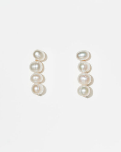 Catrina Pearl Earrings - Gold Plated