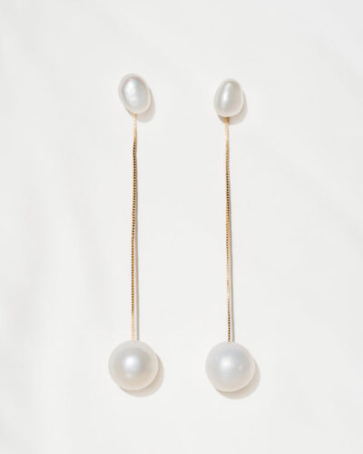 Chloe Pearl Earrings - Gold Plated