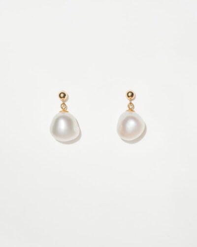 Elisse Single Drop Stud - 18k Gold