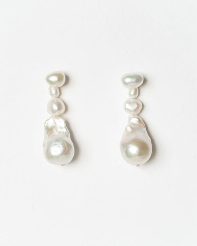 Yasmin Pearl Earrings - Gold Plated
