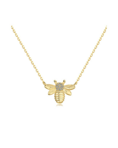 Bumblebee Pendant Necklace - 18K Gold Plated