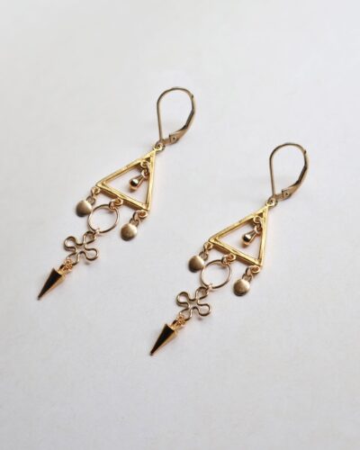 Bellbird Golden Trinity Earrings - 14kt Gold Filled