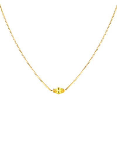 Birthstone Necklace - 18K Gold Plated (November)