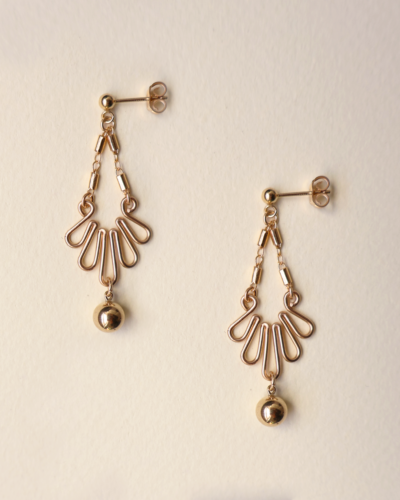 Endora Filigree Drop Earrings - 14kt Gold Filled
